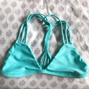 Citrine braided bikini top